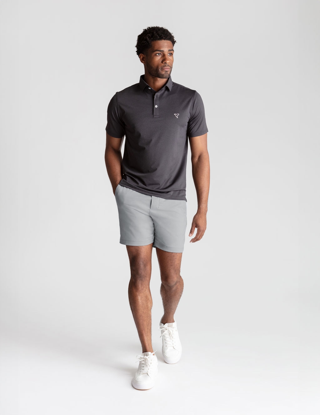 Khaki Shorts - Light Gray