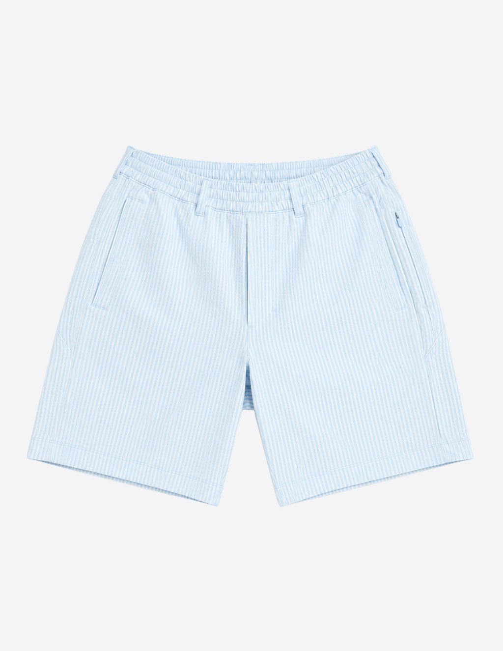 3 in 1 Khaki Shorts - Blue Seersucker (The Hyannis Sports)