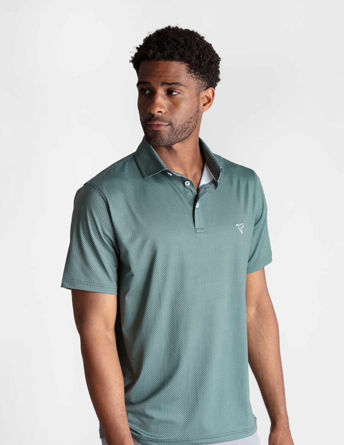 Performance Polo - Dark Green Bowtie