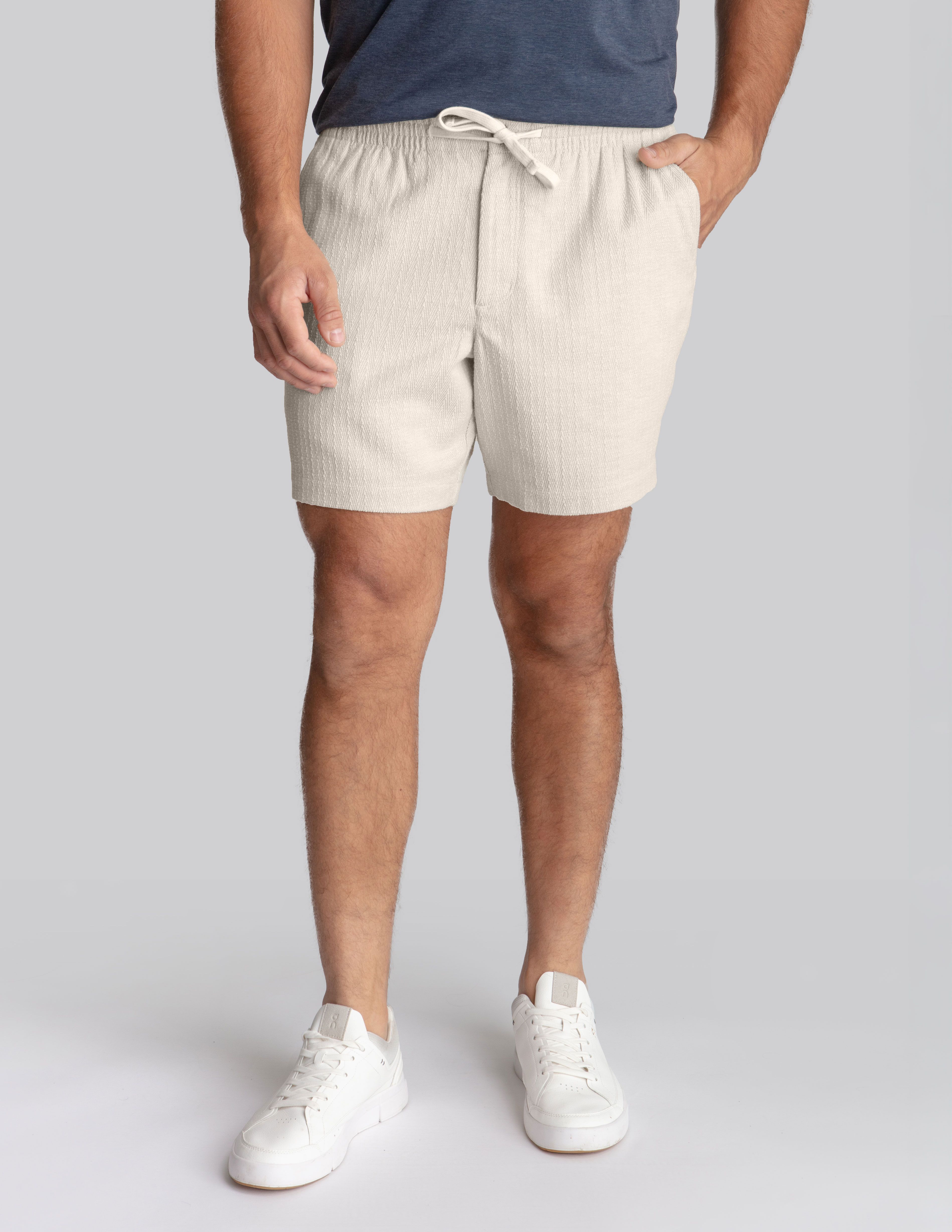Sharehouse Shorts - Weekend Tally Cream (The Morning Debriefs)