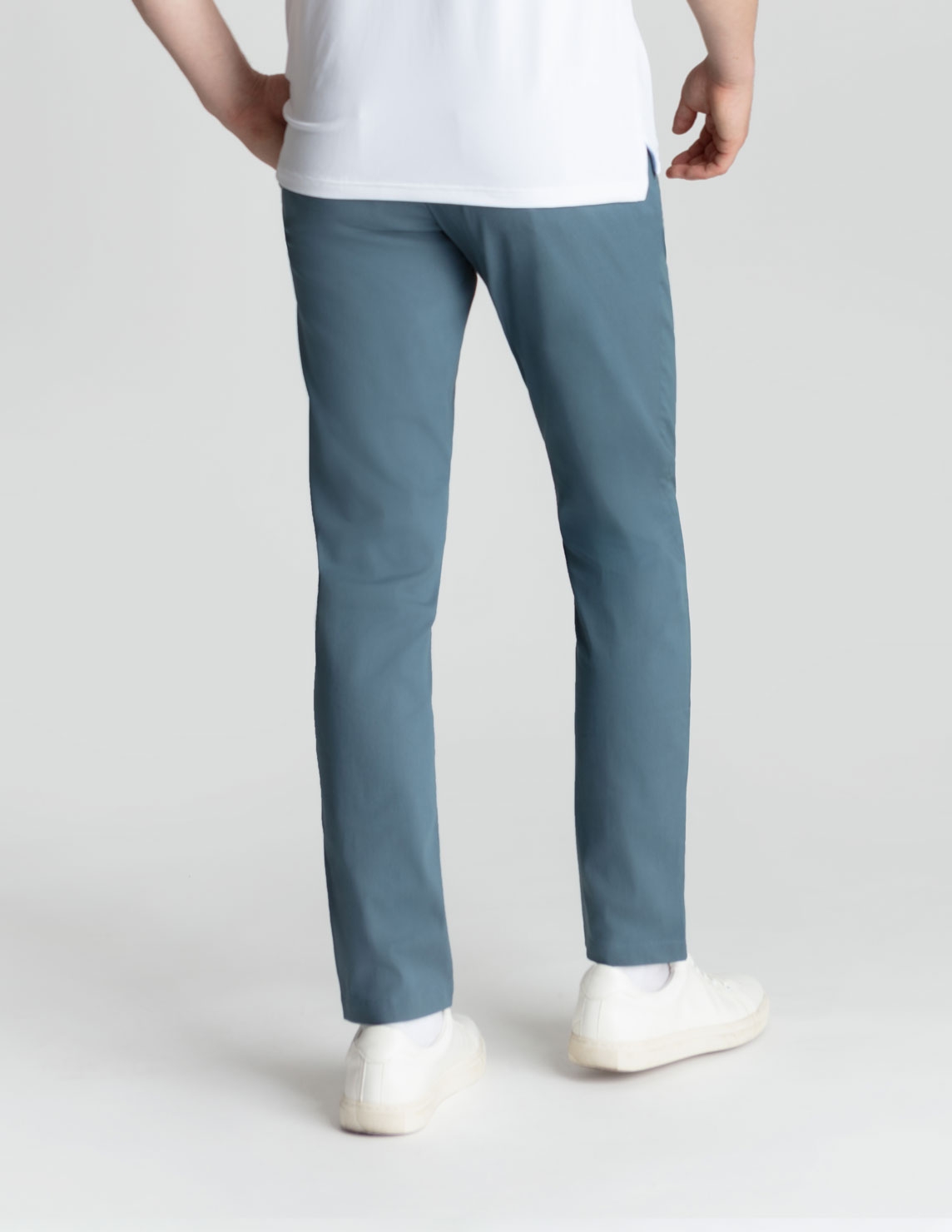 Stretch Khakis - Steel Blue - Slim Fit