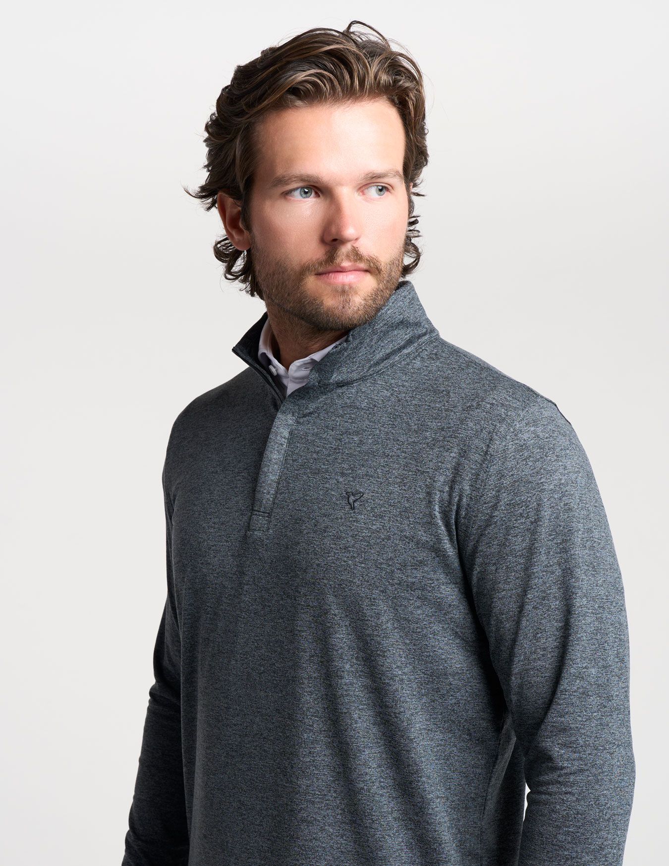 Quarter Zip - Charcoal Heather