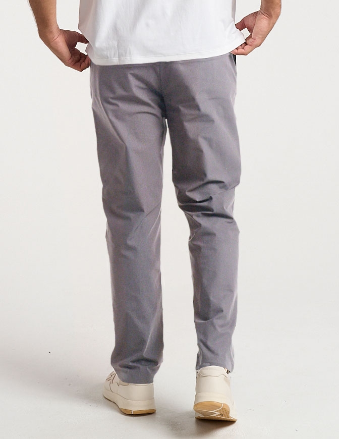 Stretch Khakis - Dark Gray - Relaxed Fit
