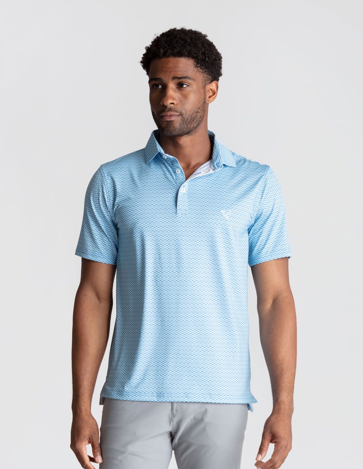 Performance Polo - Teal Fans