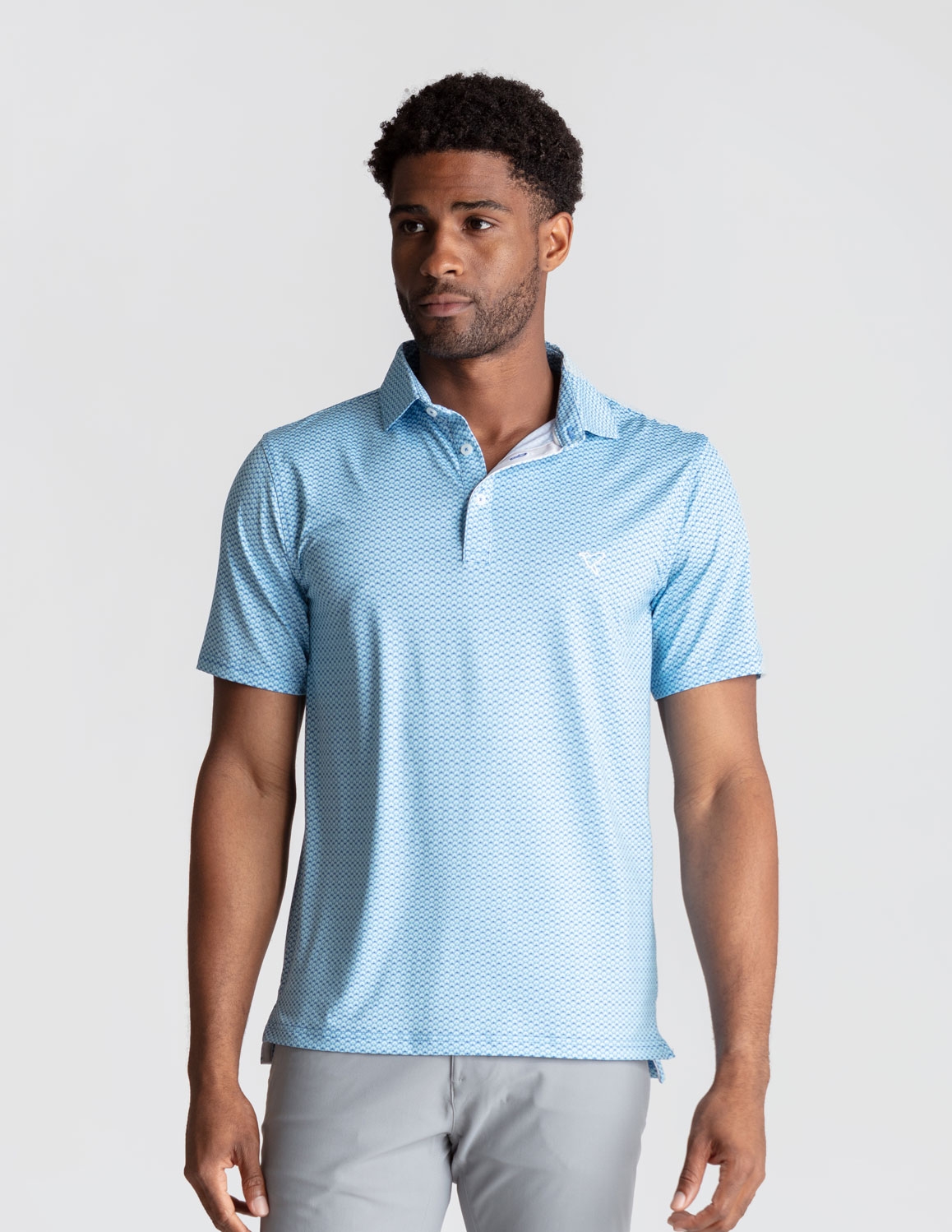 Performance Polo - Teal Fans