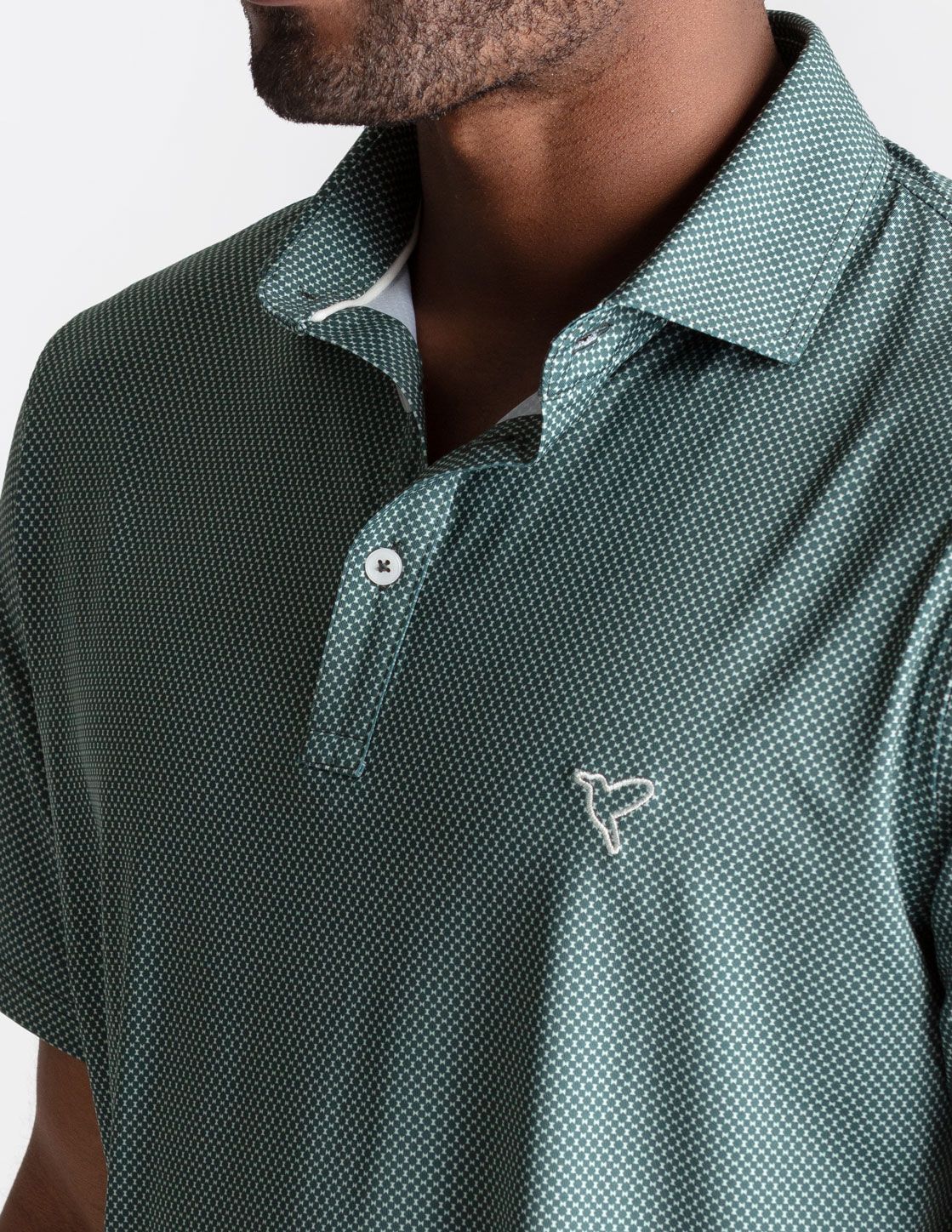 Performance Polo - Dark Green Bowtie