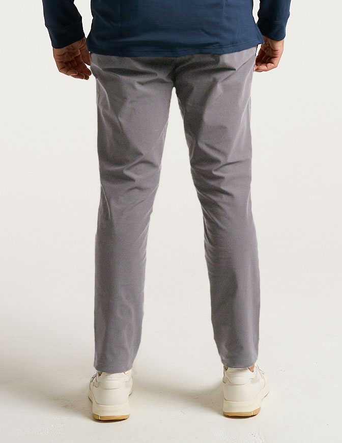 Stretch Khakis - Dark Gray - Classic Fit
