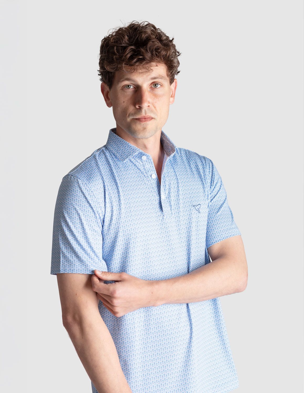 Performance Polo - Blue & White Fans