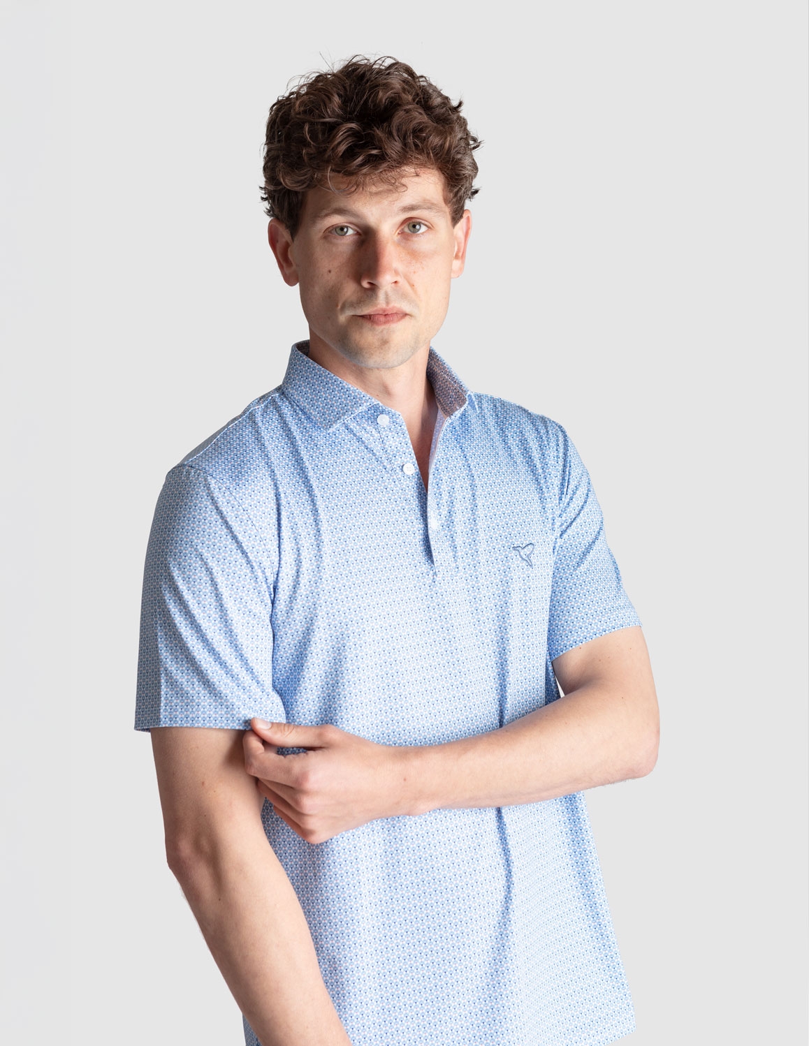 Performance Polo - Blue & White Fans