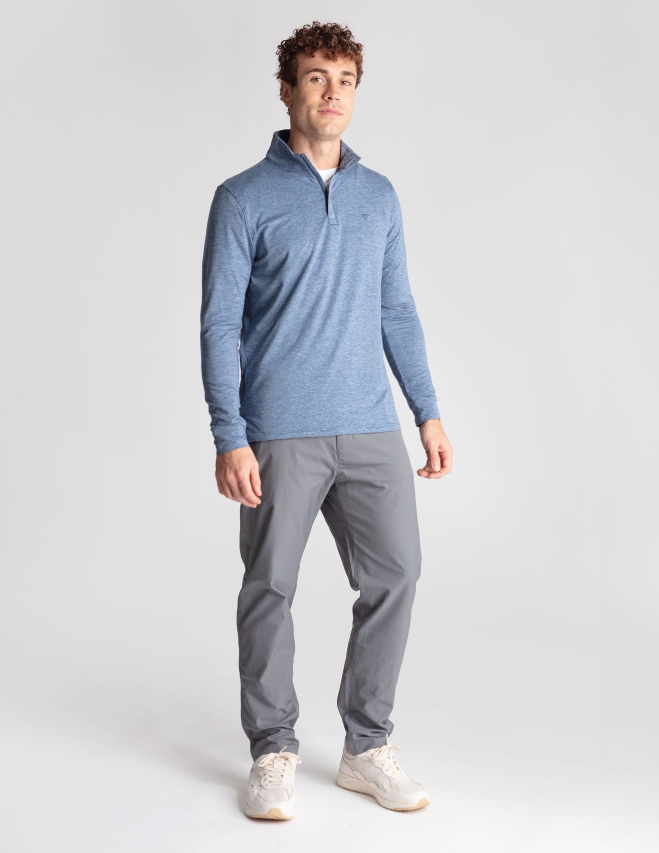 Stretch Khakis - Dark Gray - Classic Fit