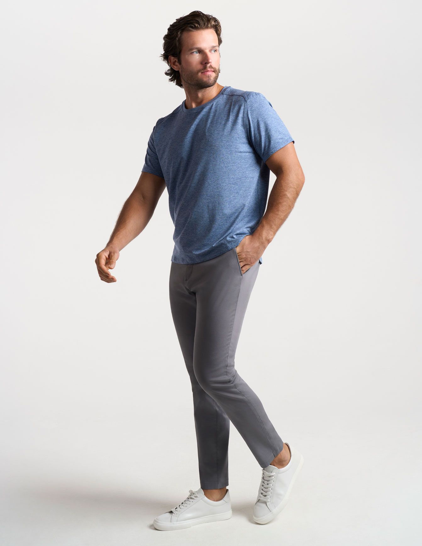Stretch Khakis - Dark Gray