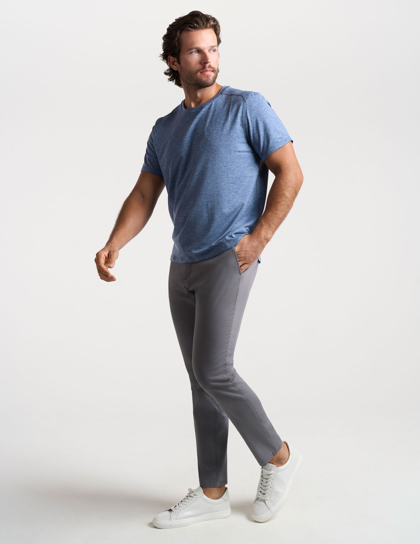 Stretch Khakis - Dark Gray