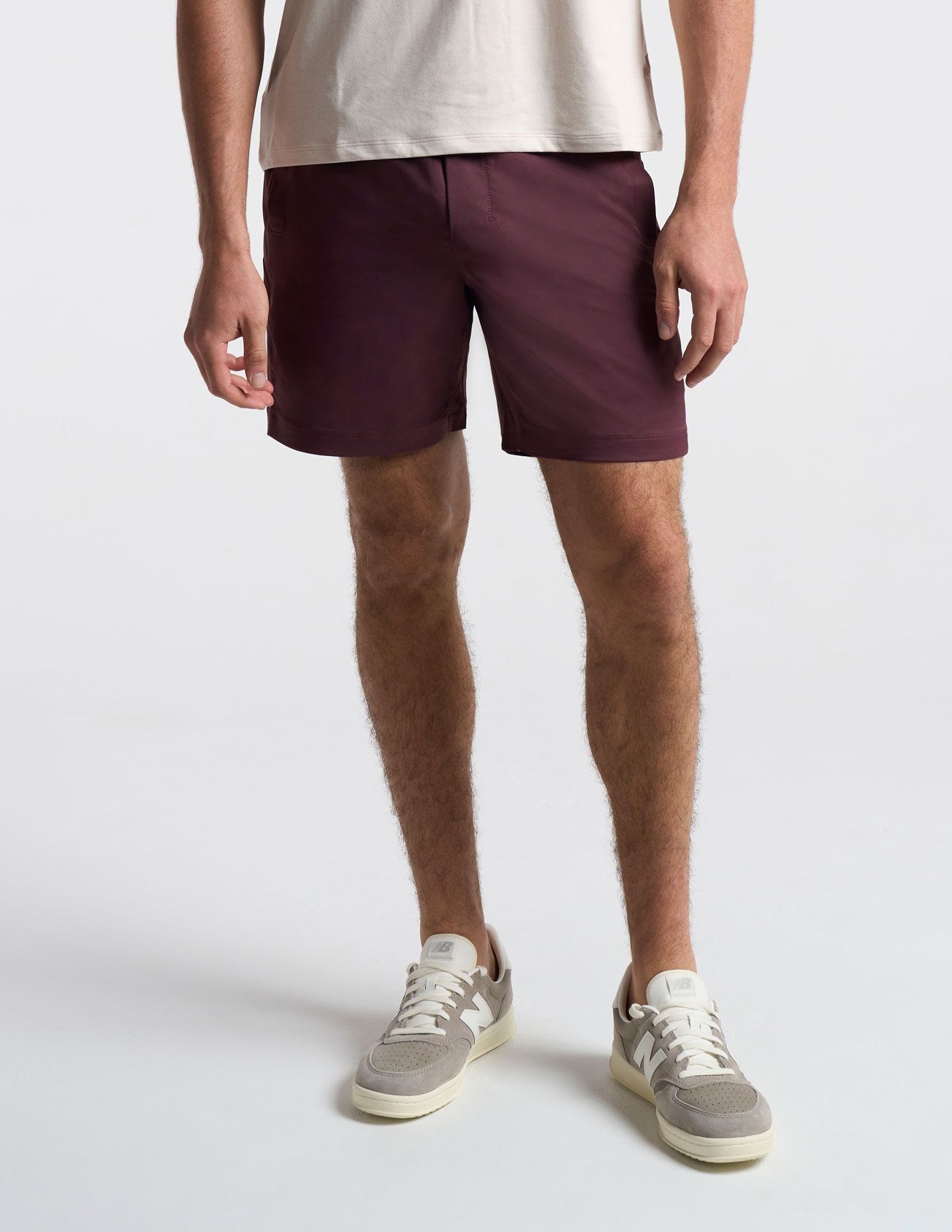 Khaki Shorts - Maroon
