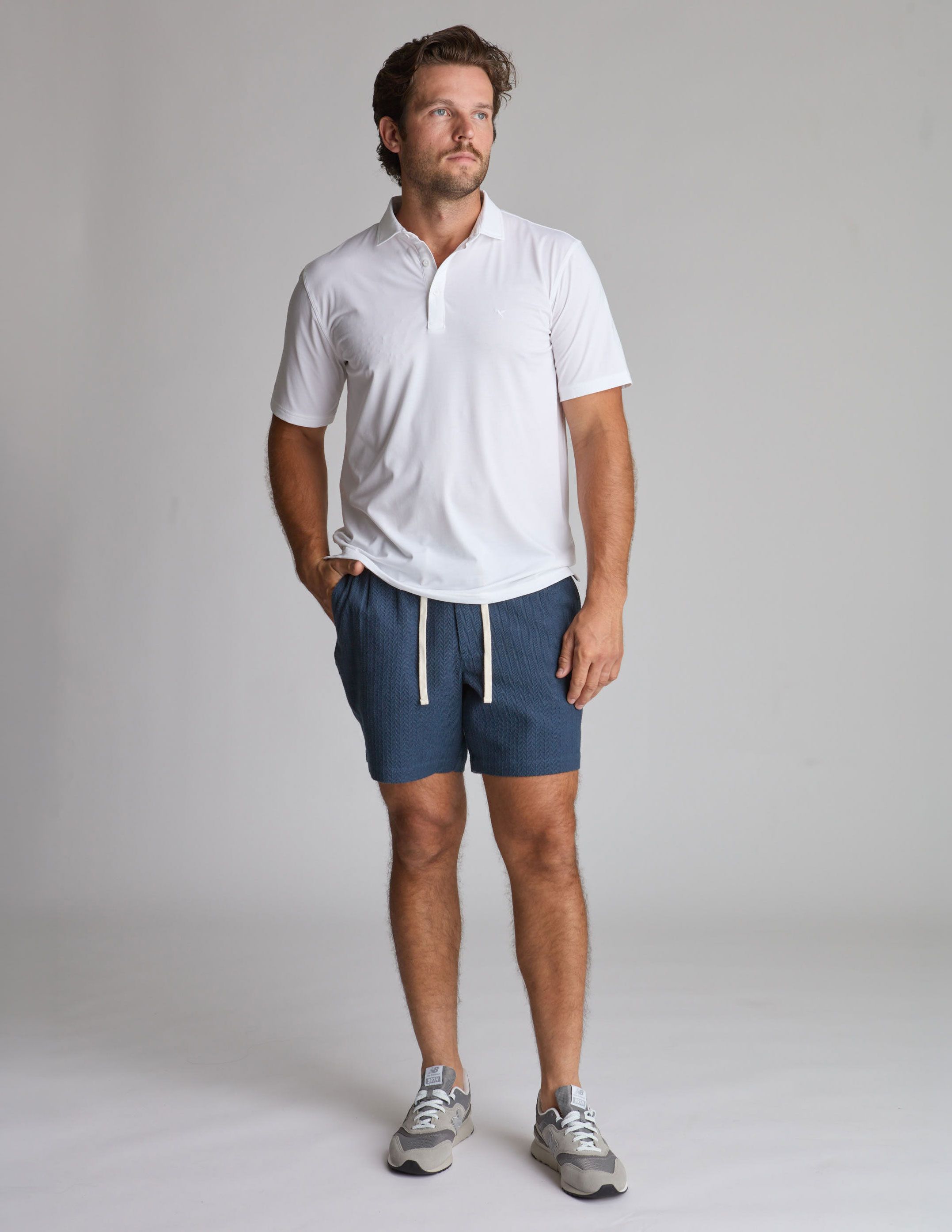 Sharehouse Shorts - Weekend Tally Navy (The Ditch Plains)