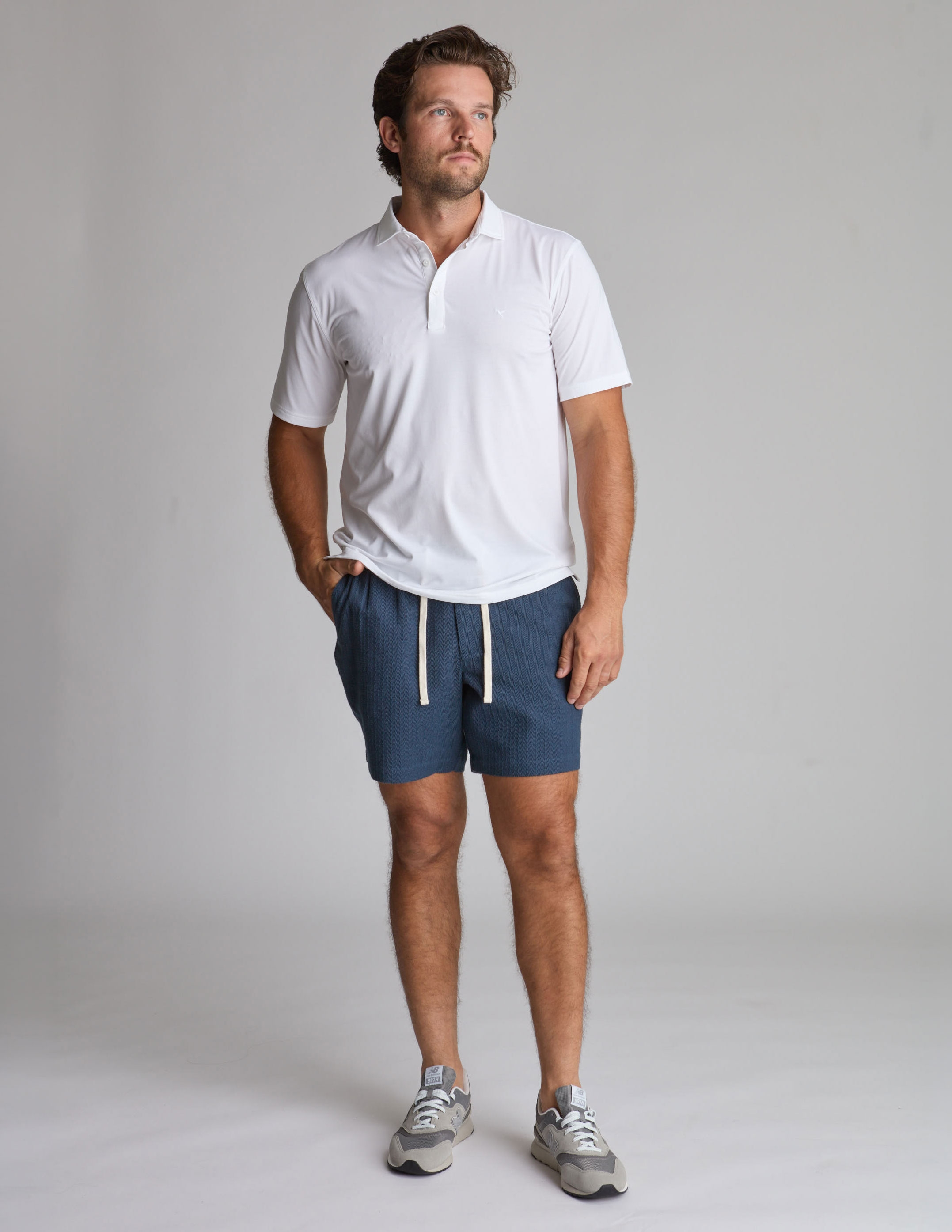 Sharehouse Shorts - Weekend Tally Navy (The Ditch Plains)