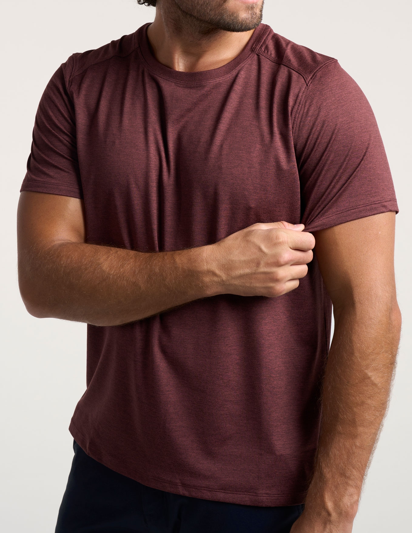 Supersoft Tee - Maroon Heather