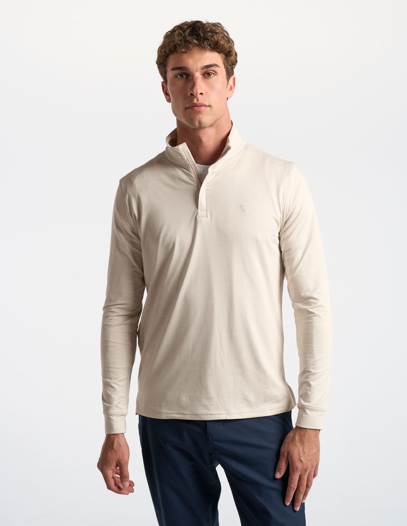 Quarter Zip - Oatmeal Heather