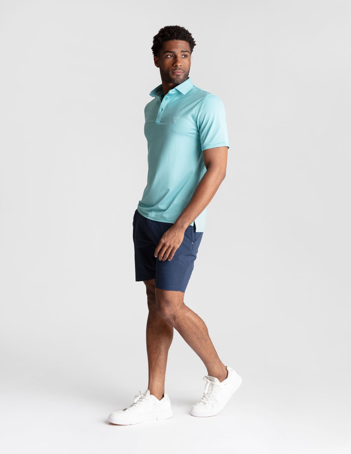 Performance Polo - Green Stripes