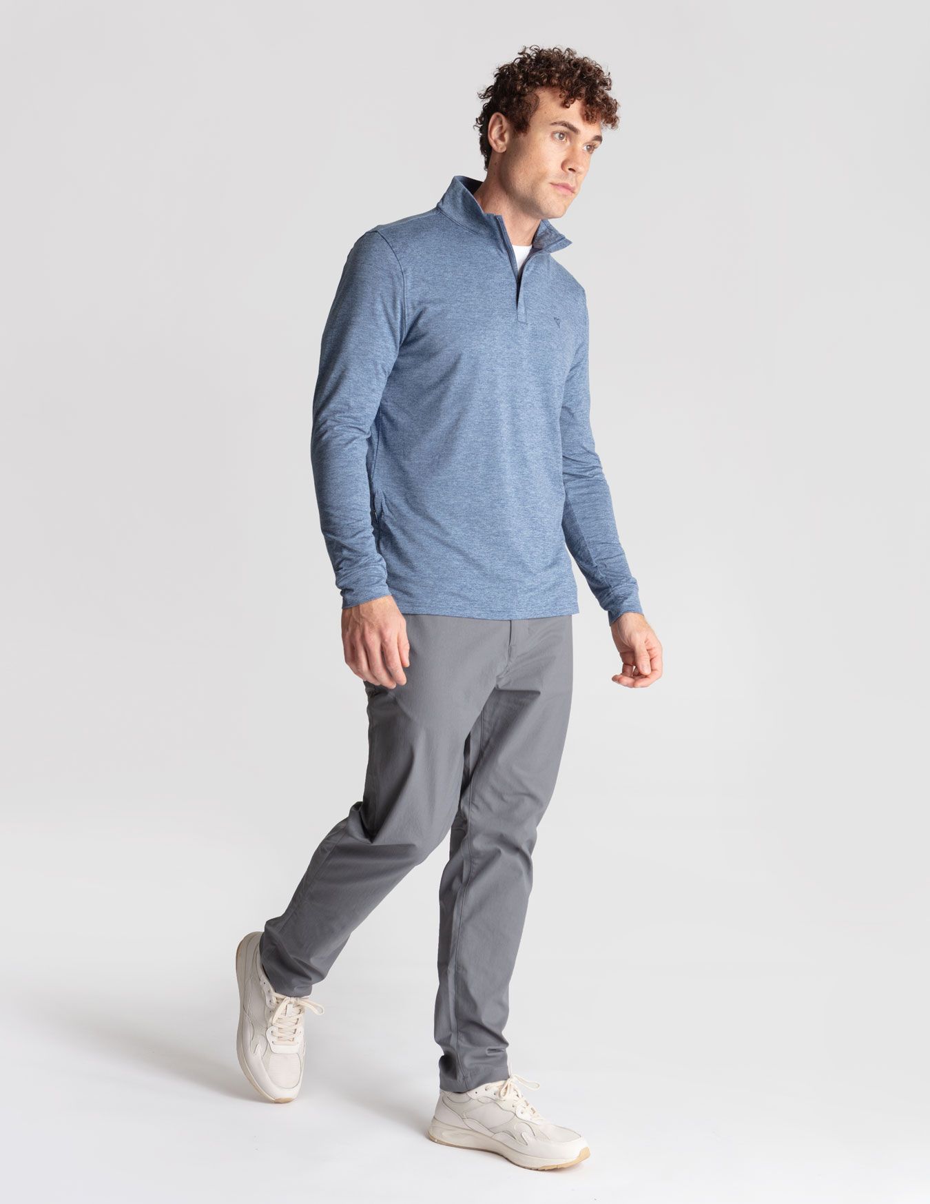 Last Layer Lined Q-Zip - Vintage Indigo Heather (The One More Round)