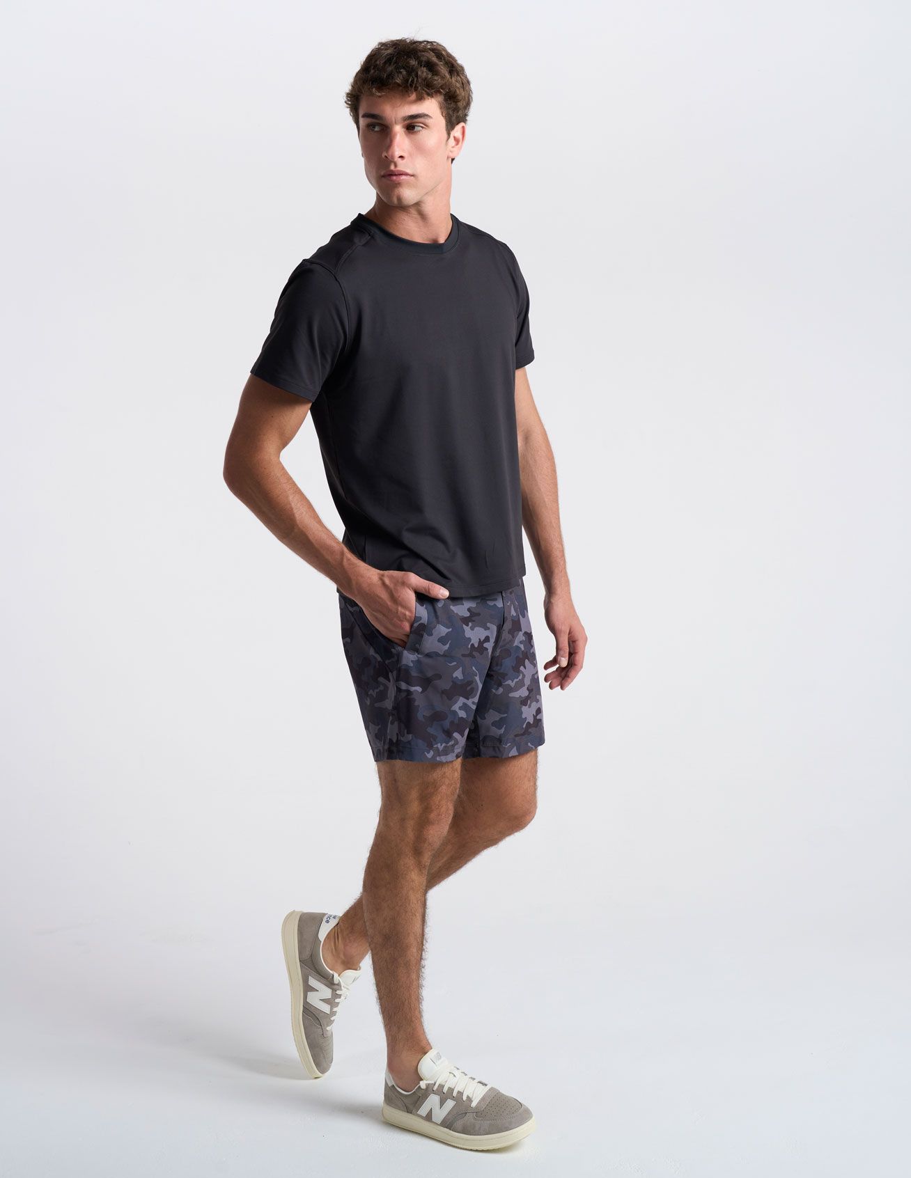 Gym Shorts - Gray Camo