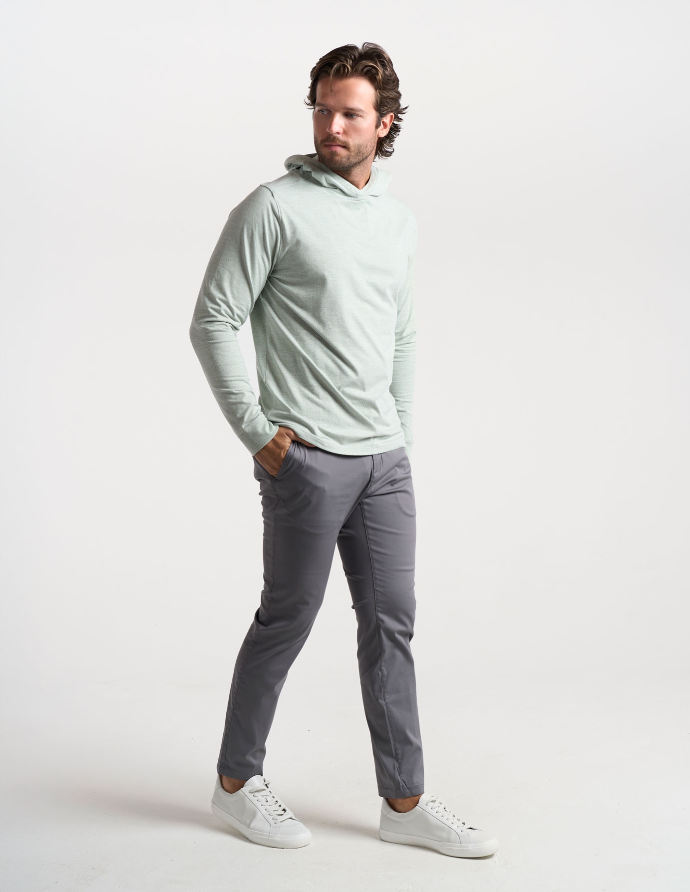 SuperSoft Hoodie - Light Green Heather