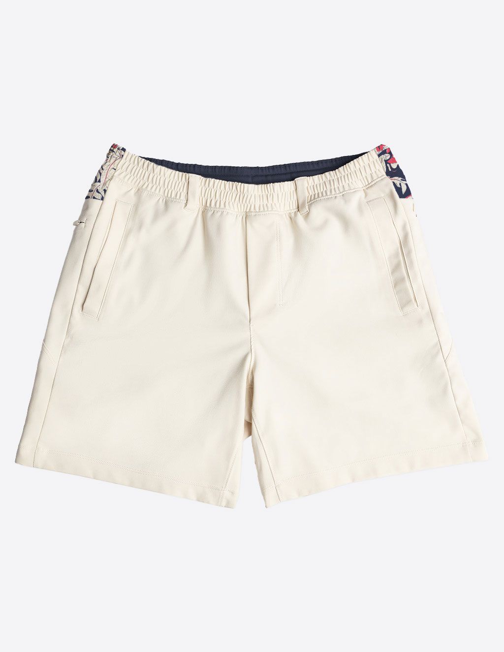 3 in 1 Khaki Shorts - Dublin Stone & Royal Ferns (Tight Lotus)