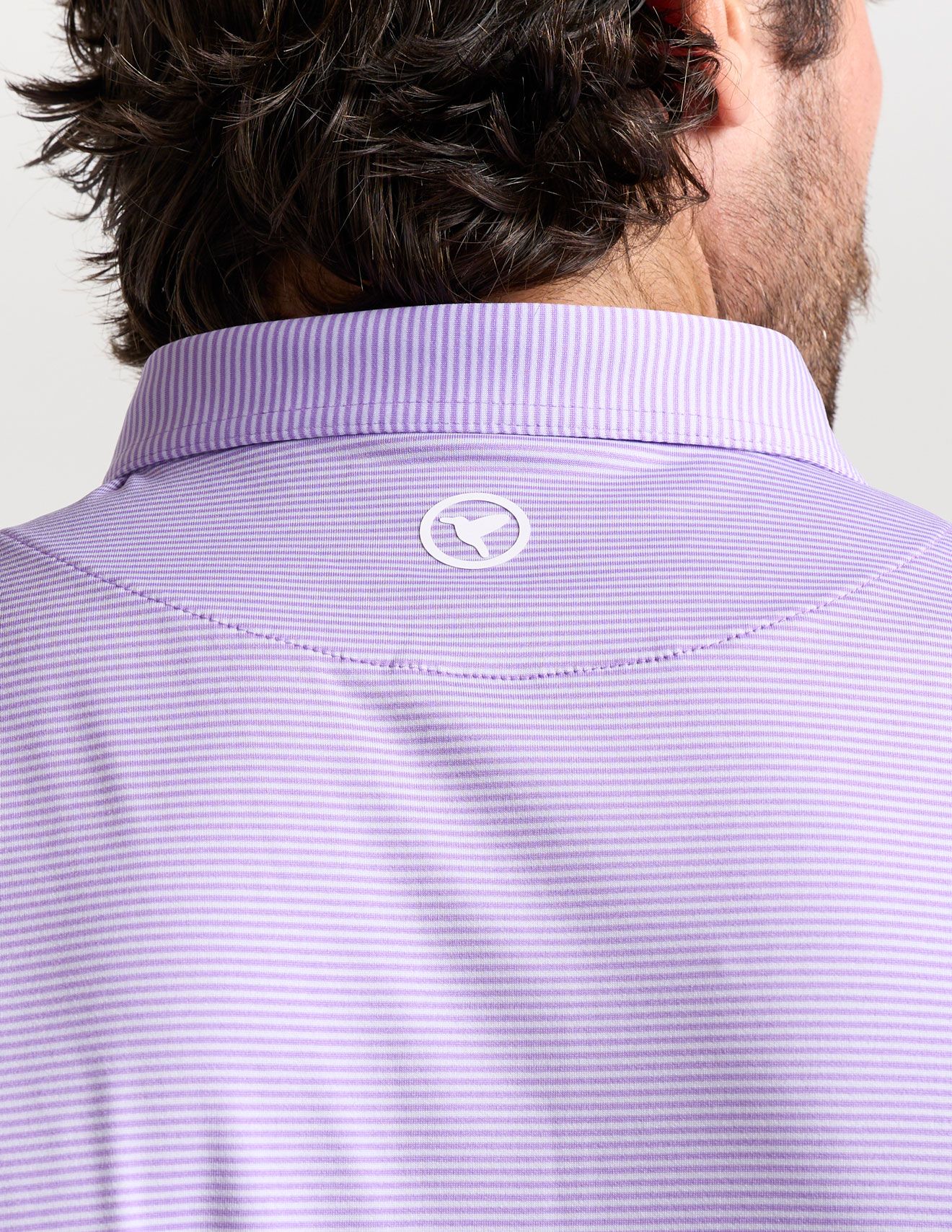 Performance Polo - Purple Stripes