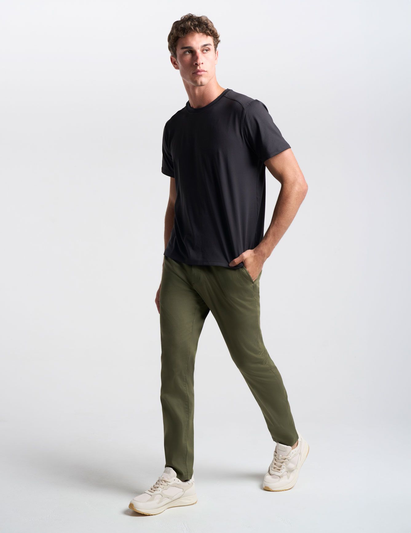 Stretch Khakis - Hunter Green