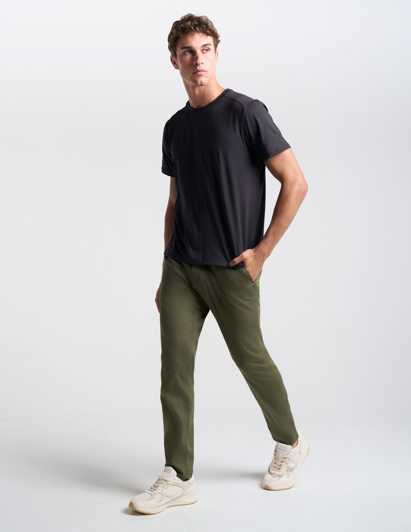 Stretch Khakis - Hunter Green