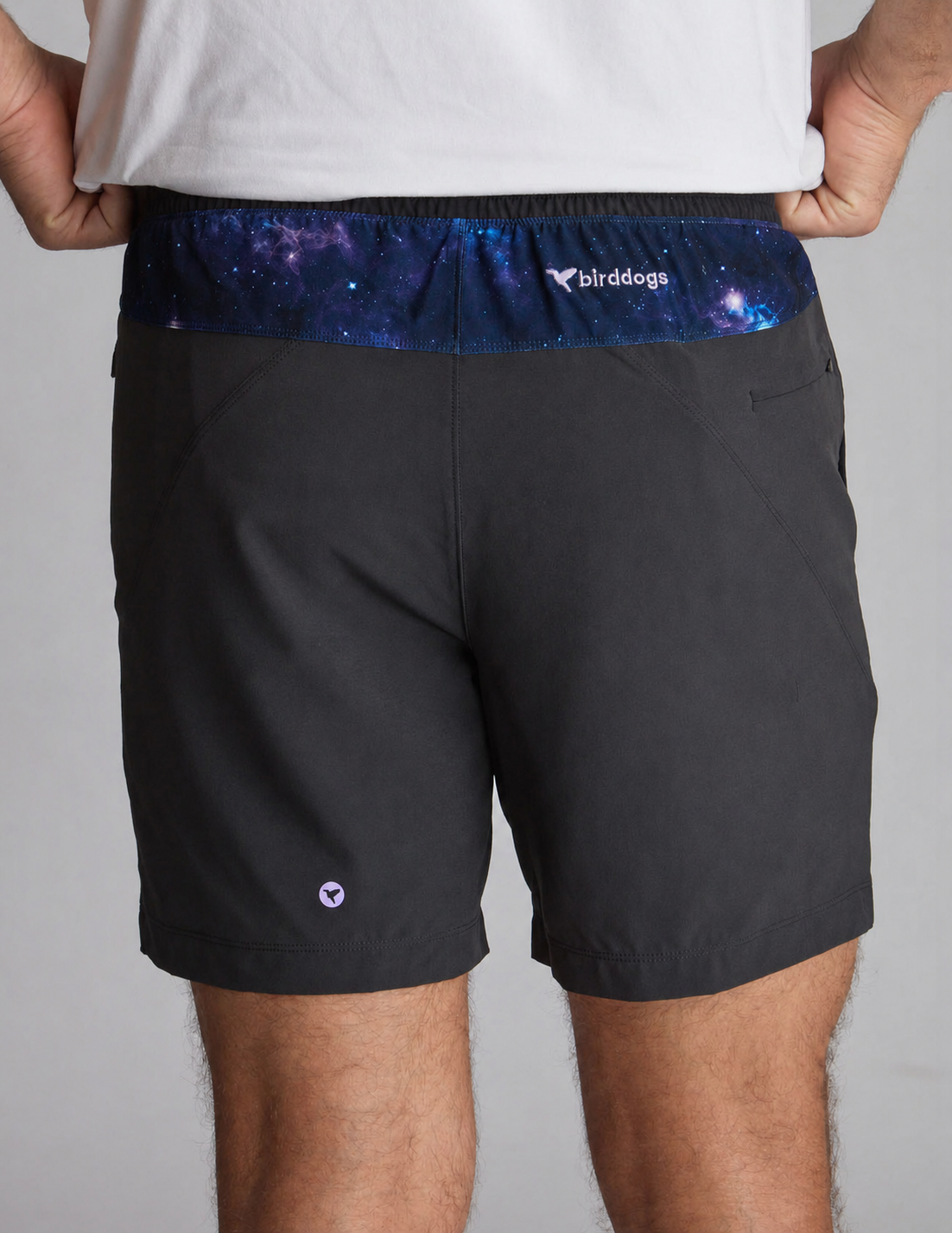 Original Gym Shorts - Black with Lunar (The Neil Mouthstrongs)