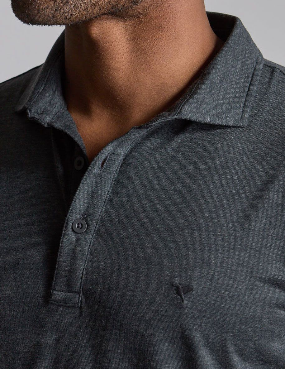 NoSweat Polo - Black Heather (The Second Wind)