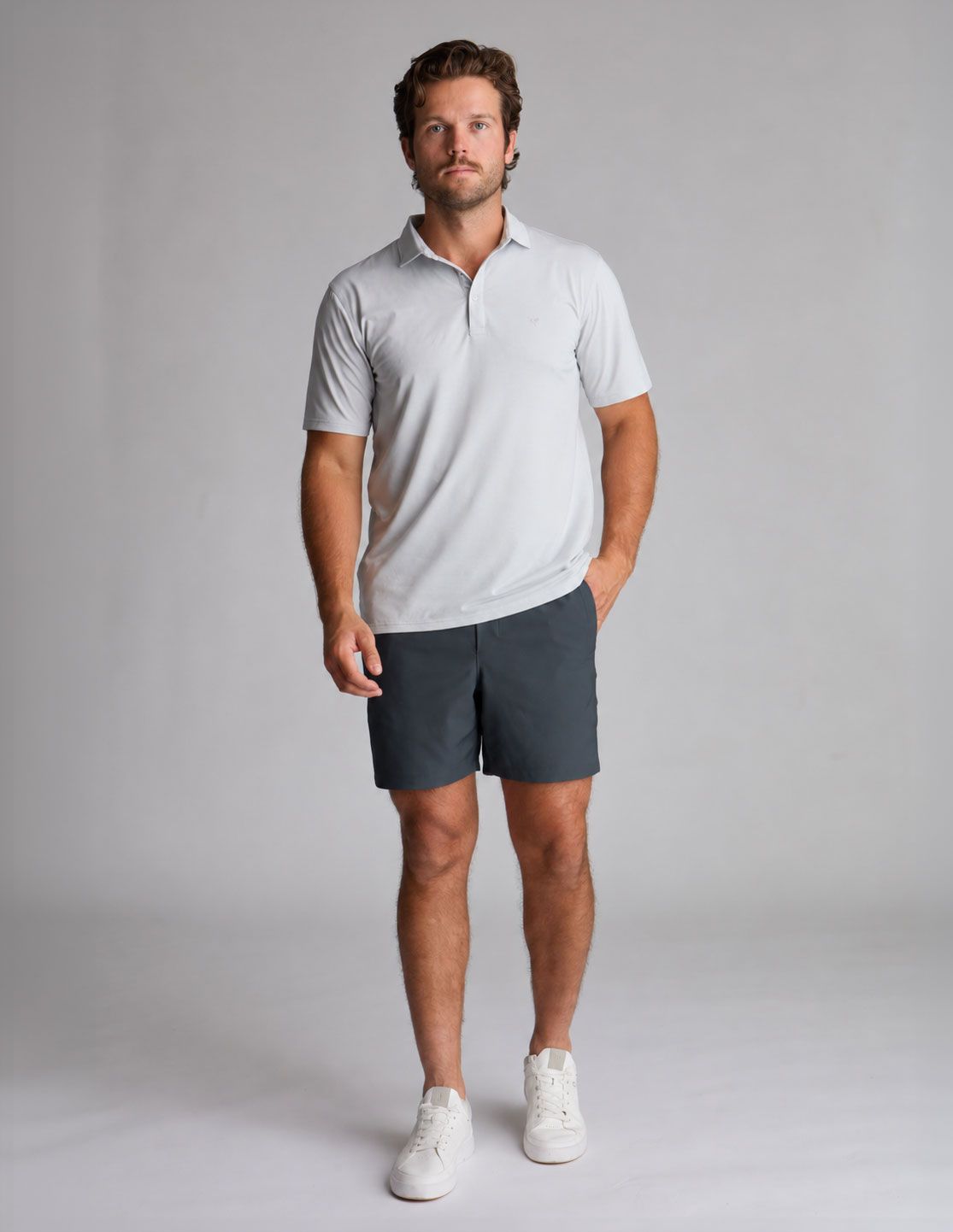 3 in 1 Khaki Shorts - Whistle Steel (The Free Plays)