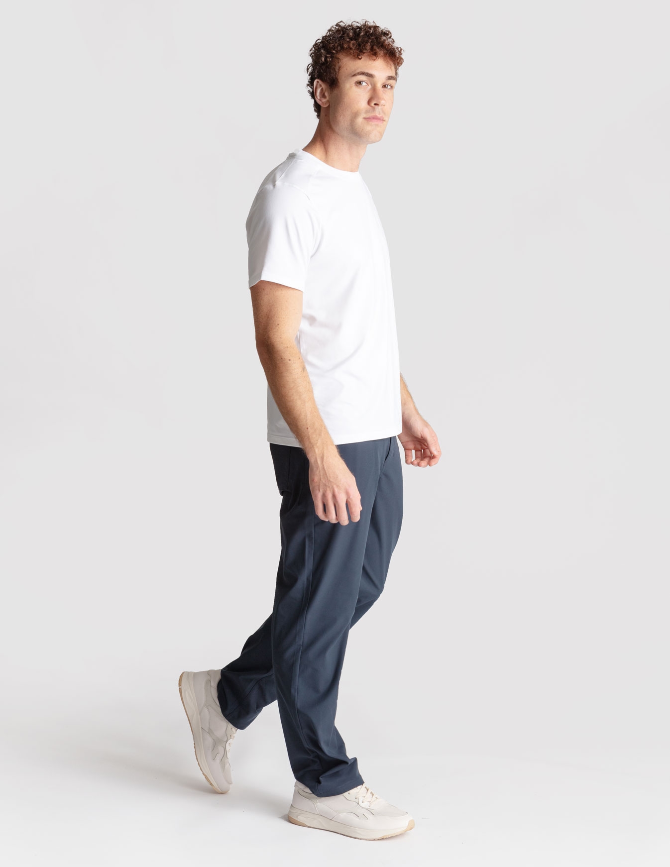 5-Pocket Tech Pants- Dark Navy - Relaxed Fit