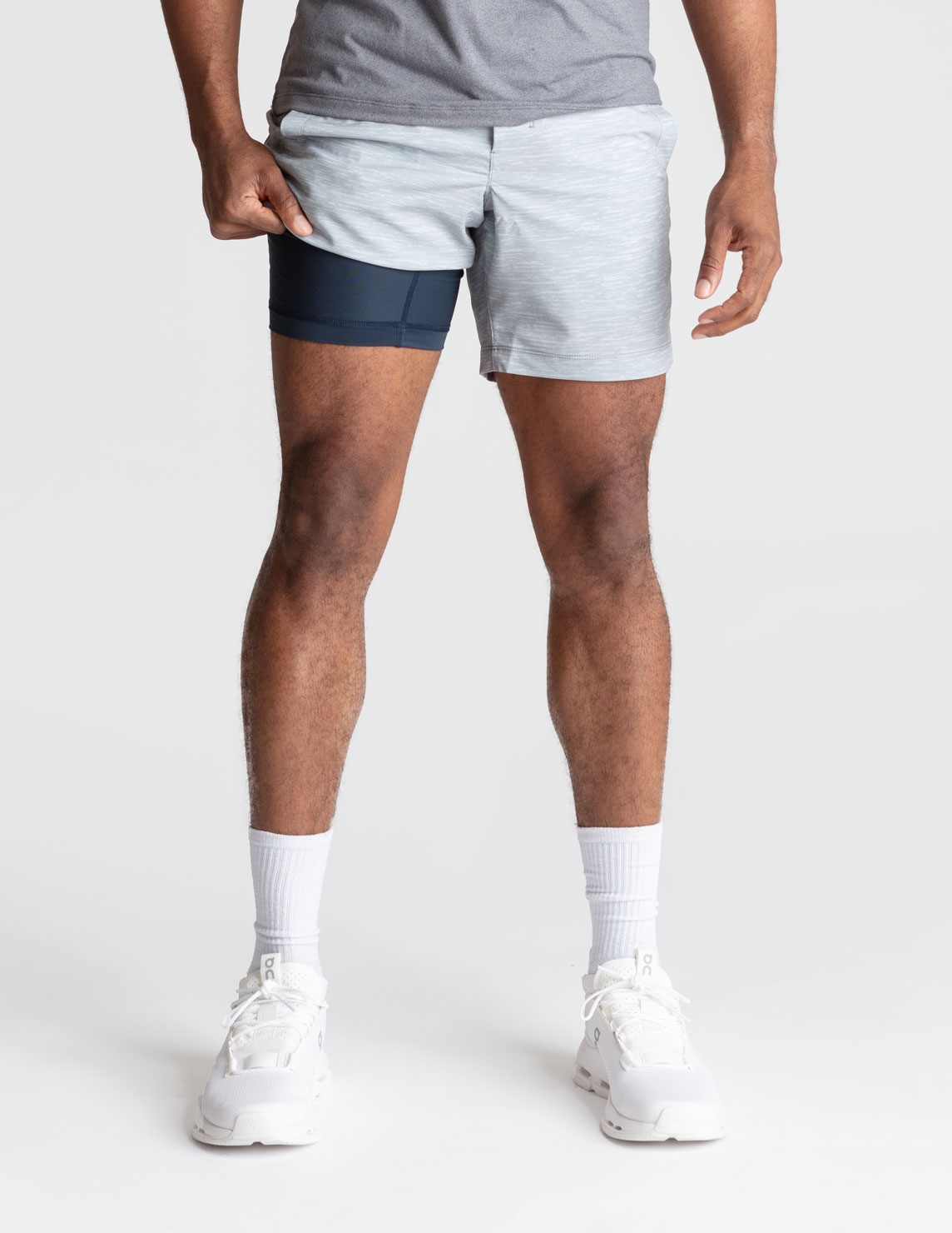 Gym Shorts - Light Gray Heather