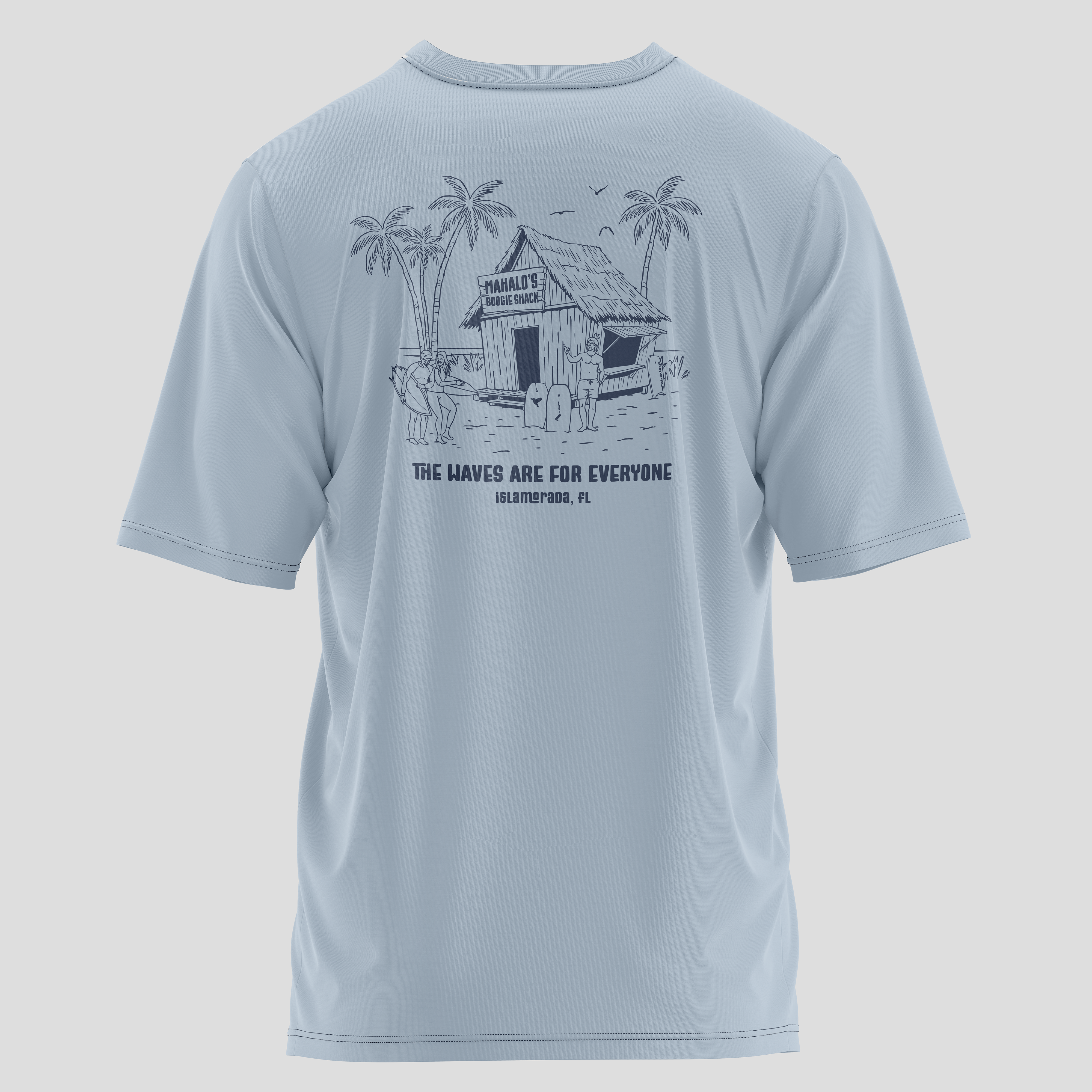 Oversized Mahalo's Surf Tee