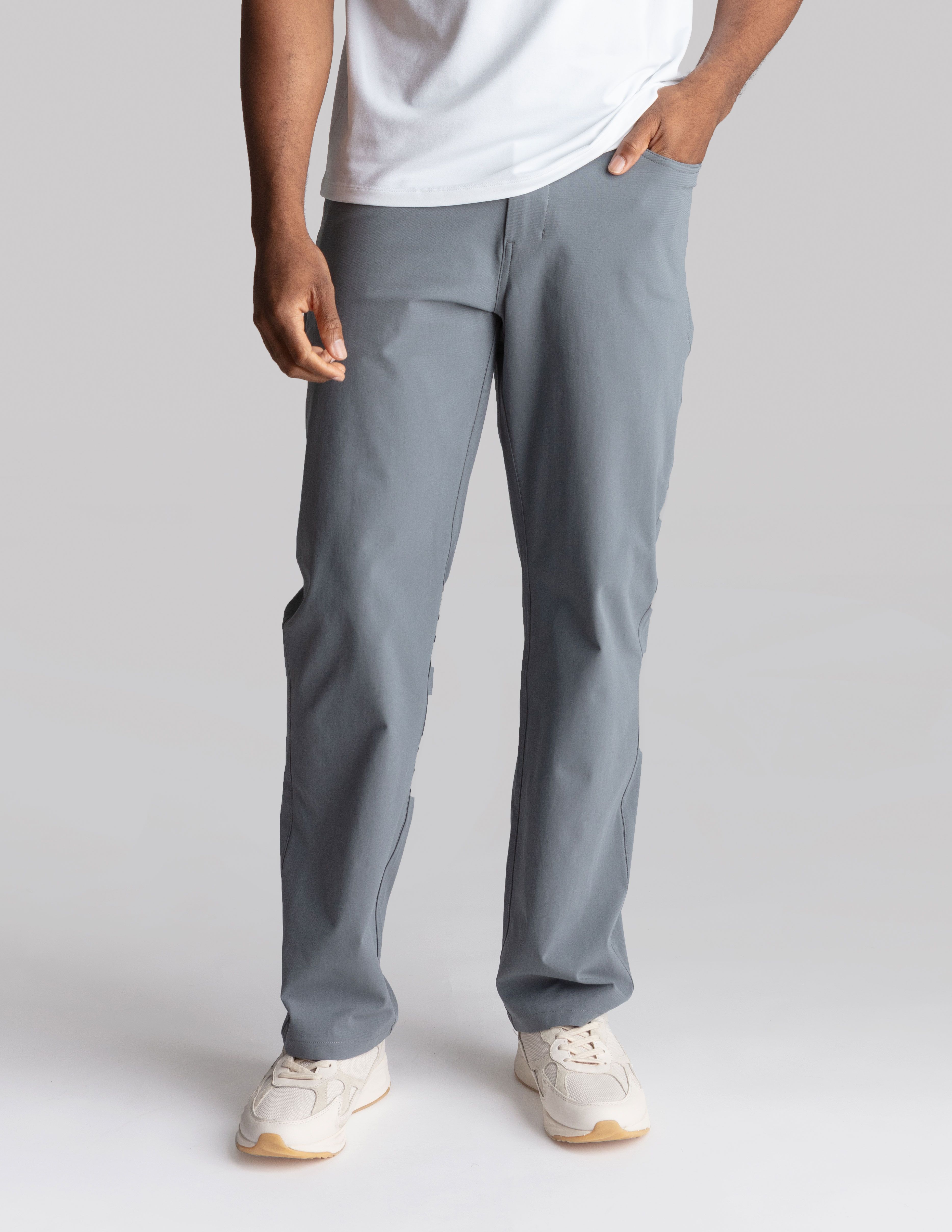 5-Pocket Tech Pants- Dark Gray - Relaxed Fit (The Thunder Runs