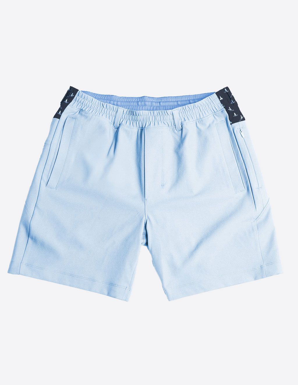 3 in 1 Khaki Shorts - Carolina Blue & Rudder Buddies (The Catalina Wind Mixers)