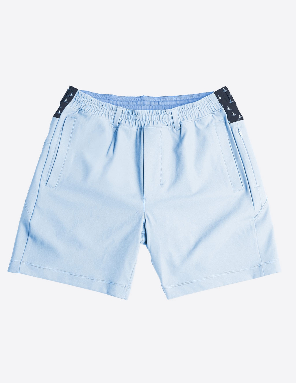 3 in 1 Khaki Shorts - Carolina Blue & Rudder Buddies (The Catalina Wind Mixers)