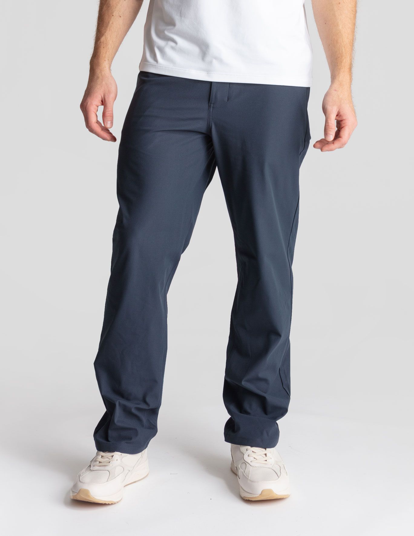 5-Pocket Tech Pants- Dark Navy - Relaxed Fit