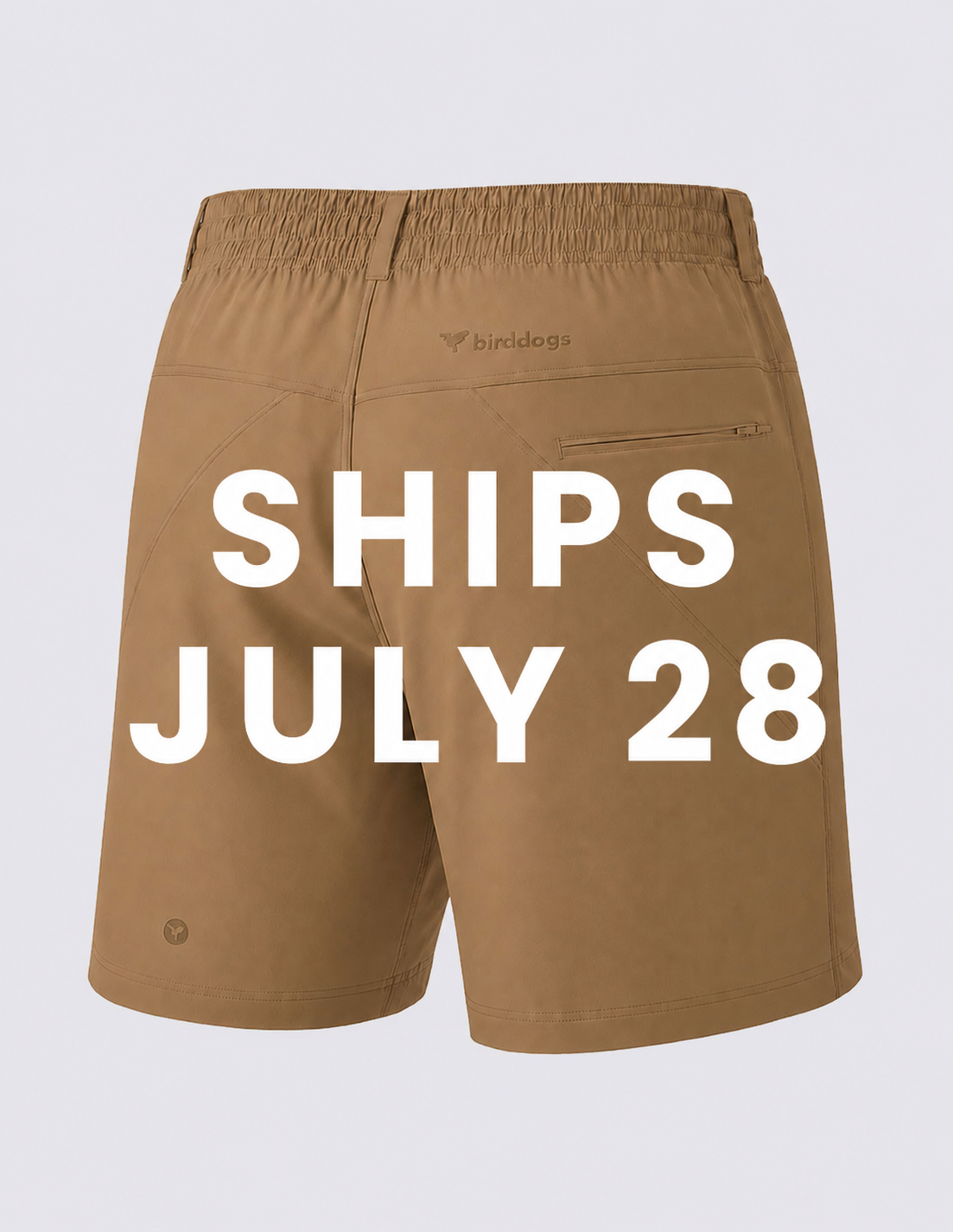 PREORDER SHIPS 7/28 - 3 in 1 Khaki Shorts - Doc Brown Khaki (The Marty McFridays)