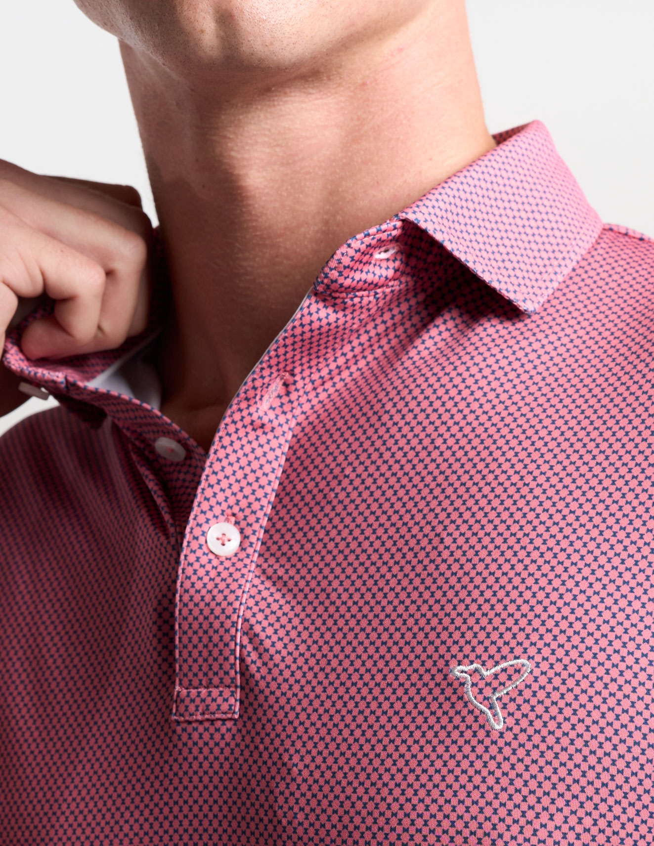 Performance Polo - Pink Bowtie