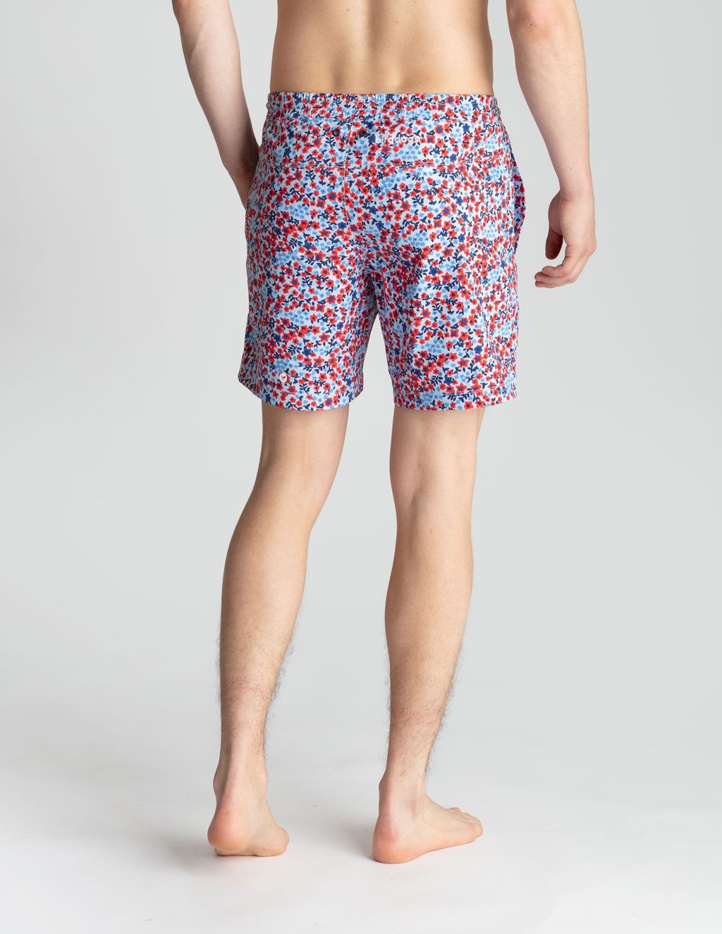 Swim Shorts - Red & Blue Trustaflowers (Yachtstock '77)