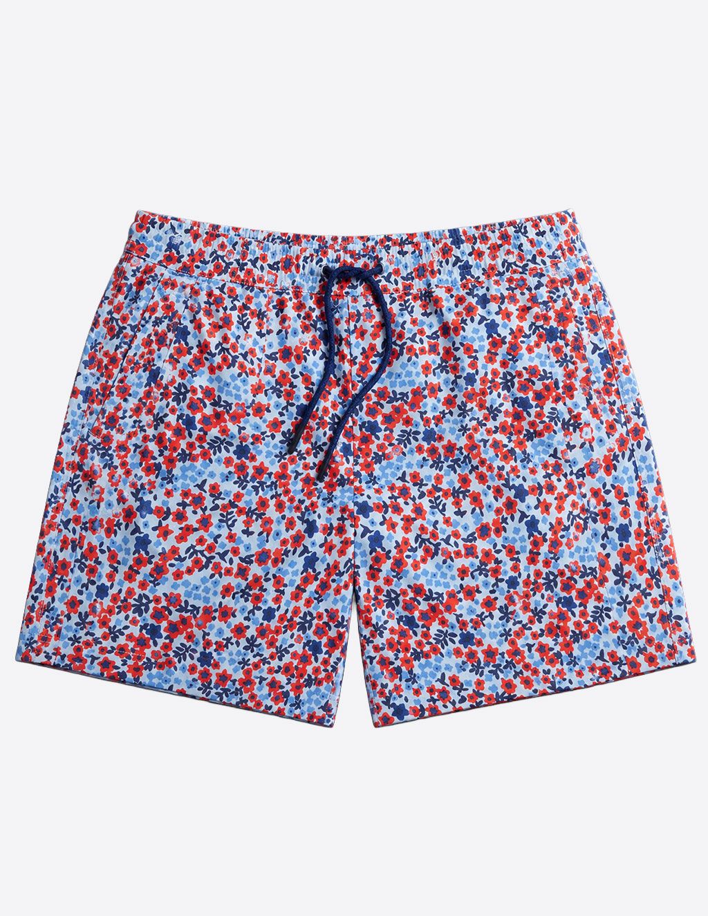 Swim Shorts - Red & Blue Trustaflowers (Yachtstock '77)