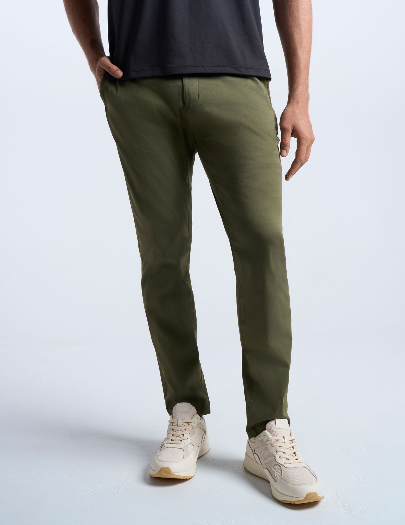 Stretch Khakis - Hunter Green