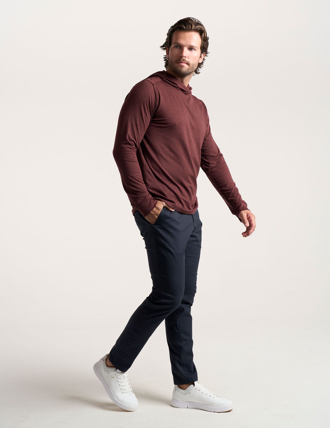 SuperSoft Hoodie - Maroon Heather