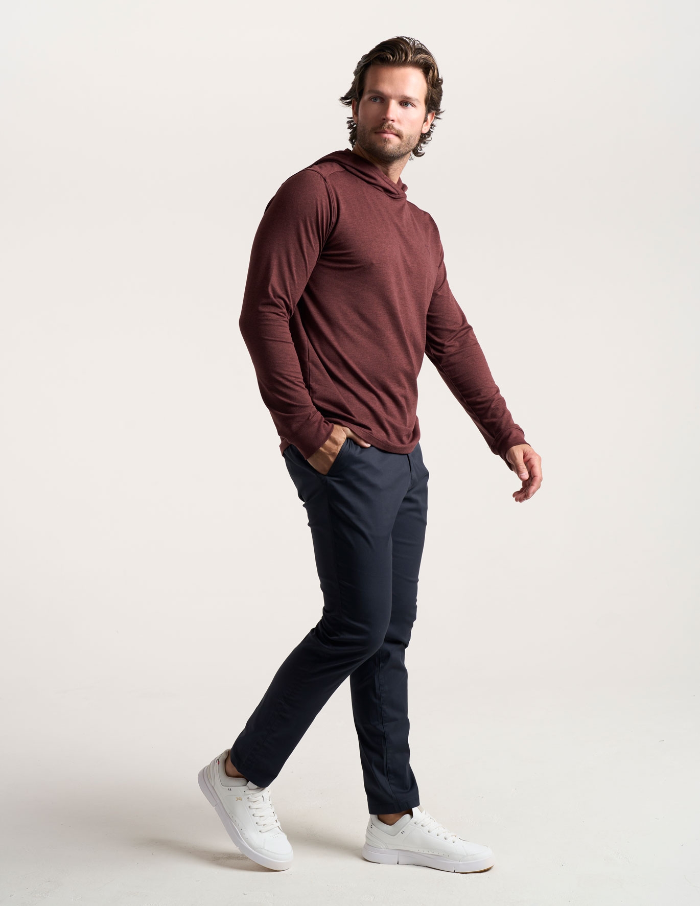 SuperSoft Hoodie - Maroon Heather