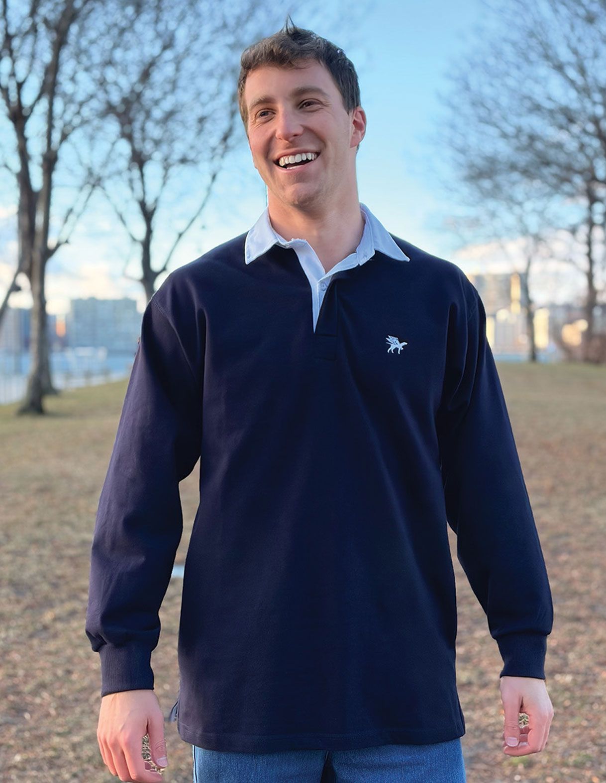 Rugby Shirt - Navy Solid