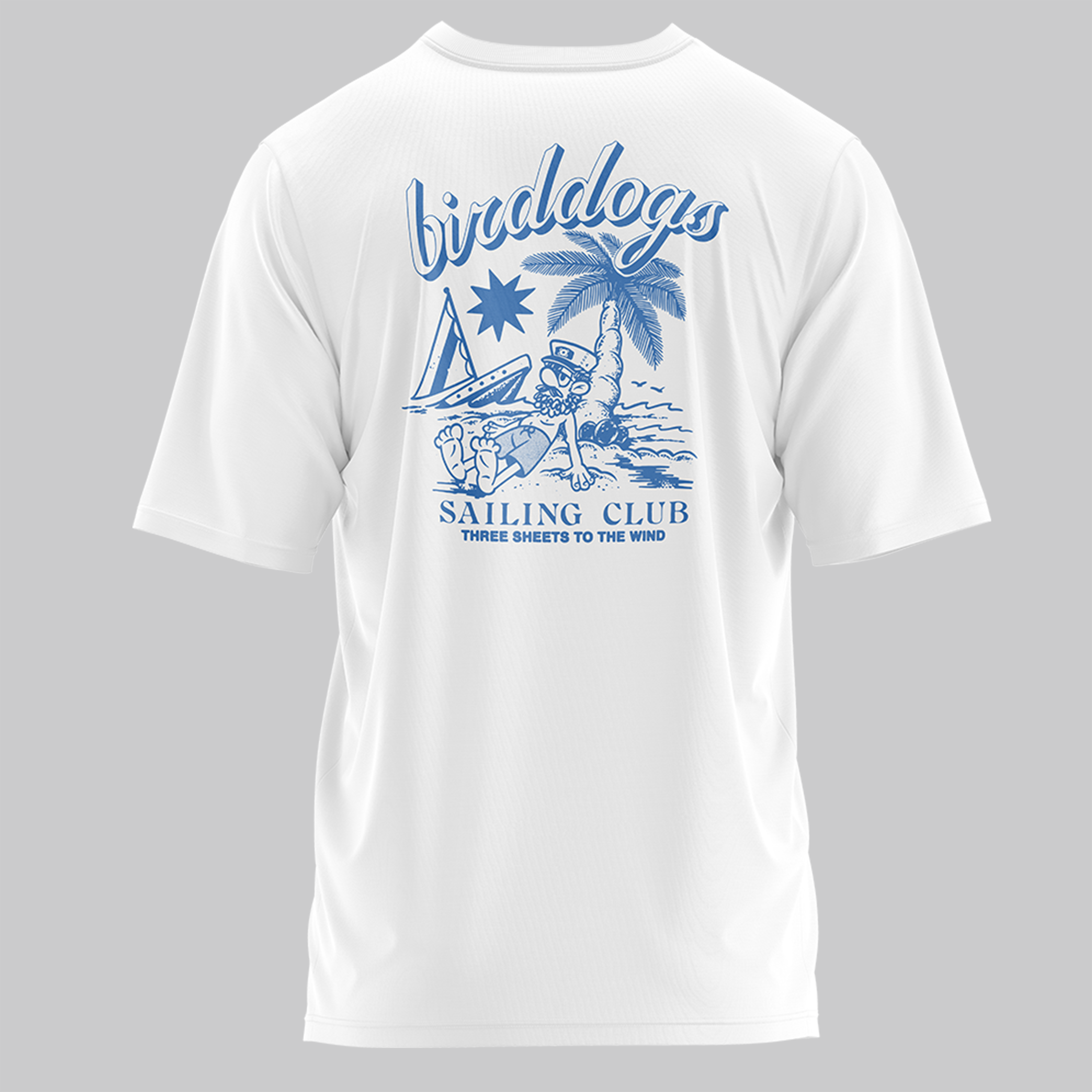 White Sailing Club Oversized Tee