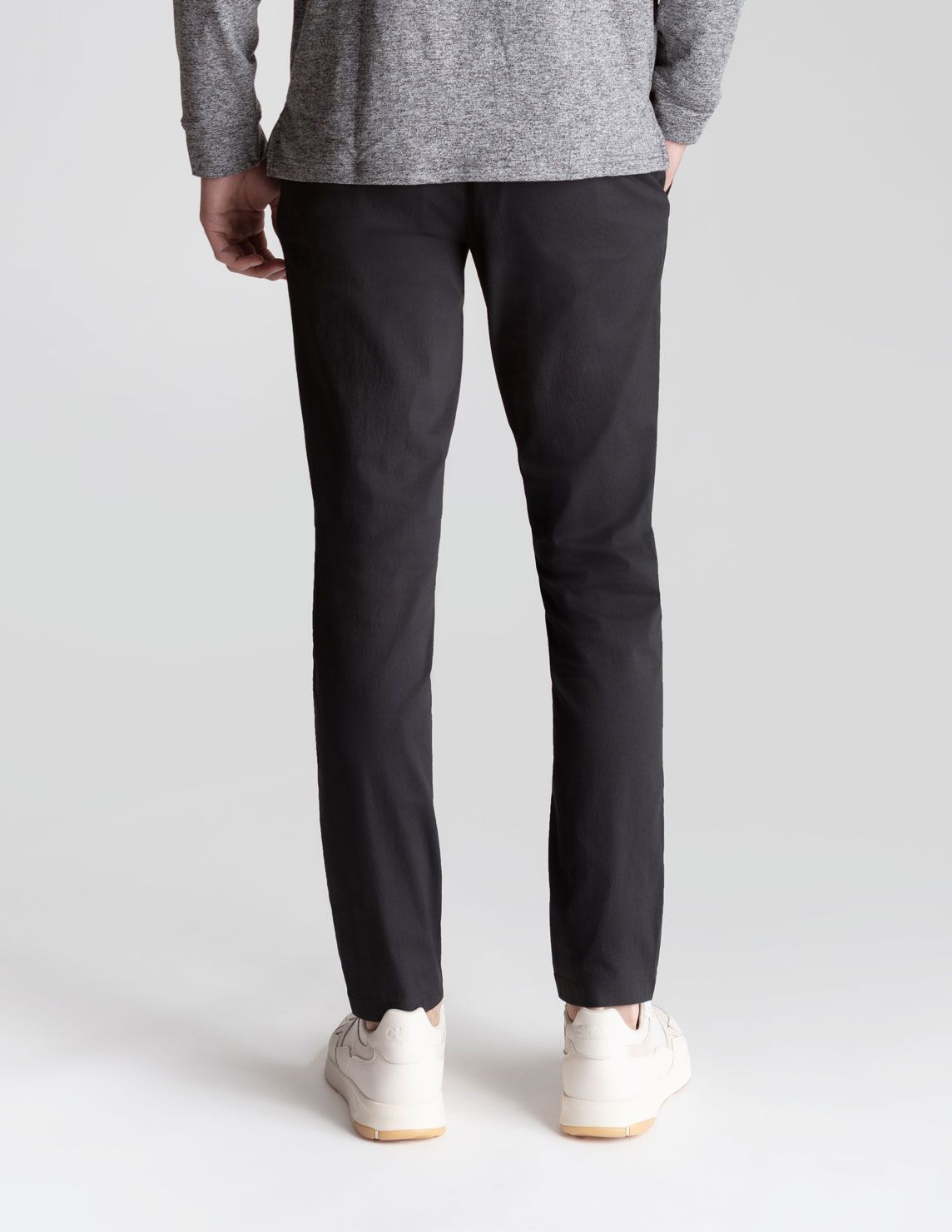 Stretch Khakis - Black - Slim Fit