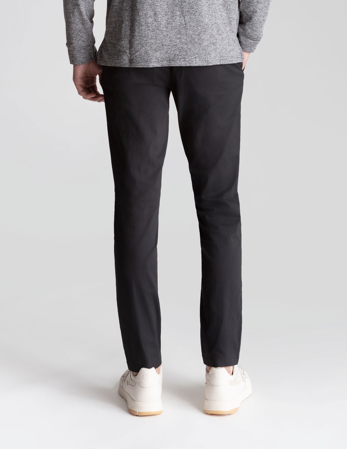 Stretch Khakis - Black - Slim Fit